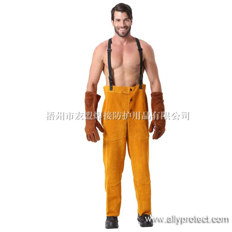 AP-2230 金黃色全皮焊褲